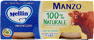 MELLIN OMOGENEIZZATO MANZO 80GR X2