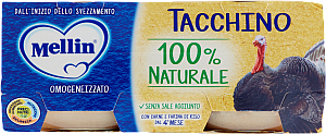 MELLIN OMOGENEIZZATO TACCHINO 80GR X2
