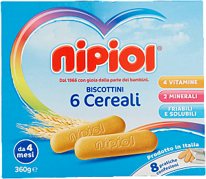 NIPIOL BISCOTTI     360 GR