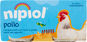 NIPIOL OMOGENEIZZATO ALLA CARNE POLLO 80GR X2 160 GR