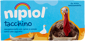 NIPIOL OMOGENEIZZATO ALLA CARNE TACCHINO 80GR X2 160 GR