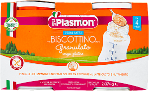 PLASMON BISCOTTINO GRANULATO 374GR X2 748 GR