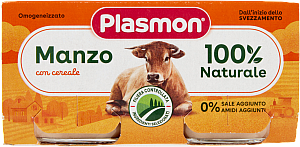 PLASMON OMOGENEIZZATO MANZO   80G X2